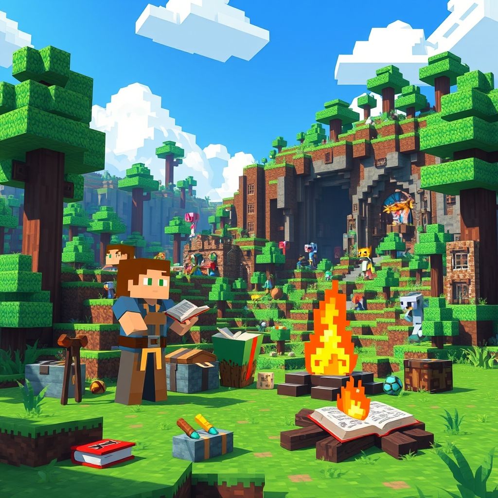 การสร้างเนื้อเรื่อง: ความคิดสร้างสรรค์ในการเขียนบท 'Minecraft'